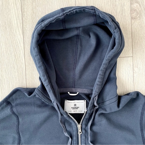 Reigning Champ Slim Midweight Terry Full Zip Hoodie - Picture 2 of 15